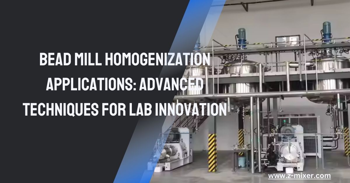 Bead Mill Homogenization Applications Advanced Techniques for Lab Innovation